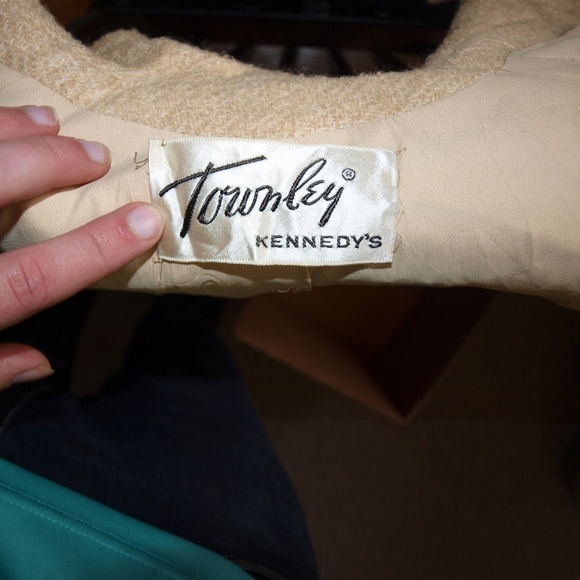 Vintage Kennedy's Townley Jacket Blazer Beige Wool Women's Small Tan Suit - Picture 10 of 10